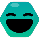 emot, emotions, expression, haha, laugh, reactions, smile svg vector icon