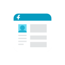 facebook, interface svg vector icon