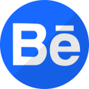 behance, media, music, player, social svg vector icon