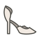 d'orsay pump, fashion, pump, shoes, stylish, trendy, women svg vector icon