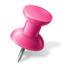mapmarker, pink, pushpin, right icon