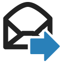 email, envelope, letter, mail, message, out svg vector icon