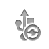 usb,refresh icon