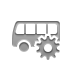 bus,gear icon