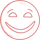 excited, happy, joyful, laughing, smiley svg vector icon