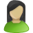 female, green, olive, user icon