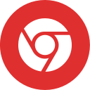 chrome, media, online, social svg vector icon