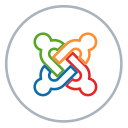 blog, cms, joomla, line, neon, social, website svg vector icon