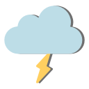 flash, forecast, lightning, thunder, weather svg vector icon