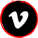 logo, media, social, vimeo svg vector icon