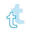logo, media, social, tumblr svg vector icon