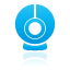 blue, cam, web icon