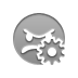 smiley,angry,gear icon