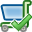 accept, shoppingcart icon