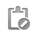 clipboard,cancel icon