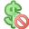 delete, money icon