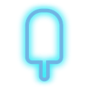 fancy, media, neon, set, social icon