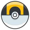 ball, game, go, play, pokemon, ultra svg vector icon