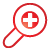 basic, in, red, zoom icon