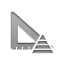 ruler,square,pyramid icon