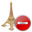 torreeiffel,delete,del,remove icon