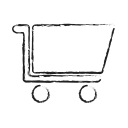 basket, cart, ecommerce, empty, empty cart, shop, shopping svg vector icon