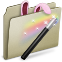 lightbrown,magic,bunny icon