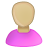 user,female,olive,pink,bald,profile,member,person,people,human,woman,account icon