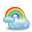 weather,rainbow,only,cloud,climate icon