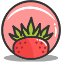 food, nutrition, strawberry, summer svg vector icon