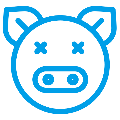 Pig svg vector icon
