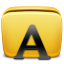 folder, fonts icon