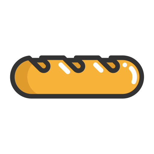 Bread svg vector icon