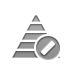 pyramid,cancel icon