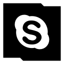 media, skype, social svg vector icon