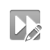 fast,forward,pencil icon