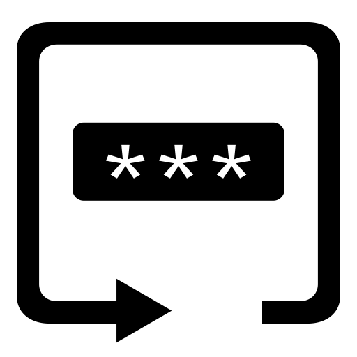 Reset Authentication Password svg vector icon