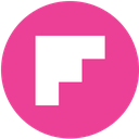 flipboard, media, pink, round, social icon