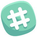 hashtag, media, social svg vector icon