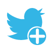 twitter,plus icon
