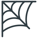 cobweb, halloween, spider web svg vector icon
