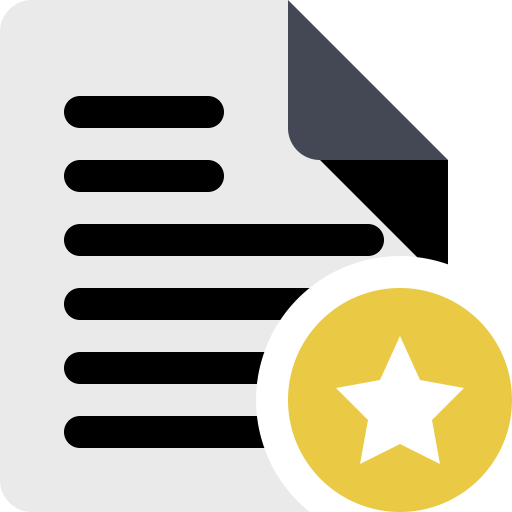 File Star svg vector icon