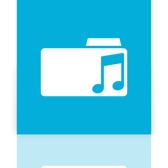 music,folder,mirror icon