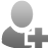 add, user icon