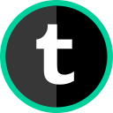 logo, media, online, social, tumblr svg vector icon
