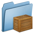 blue,box,folder icon