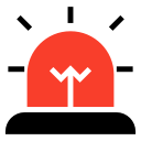 emergency, light, police, security svg vector icon