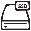 card, data, device, hardware, server, ssd, storage svg vector icon