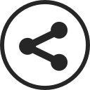 circle, high quality, media, share, social, social media svg vector icon