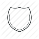 law, location, navigation, pin, police, protect, shield icon